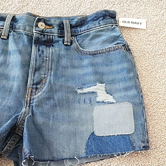 High-Waisted Button Women Jean Short - Picture 3 of 5